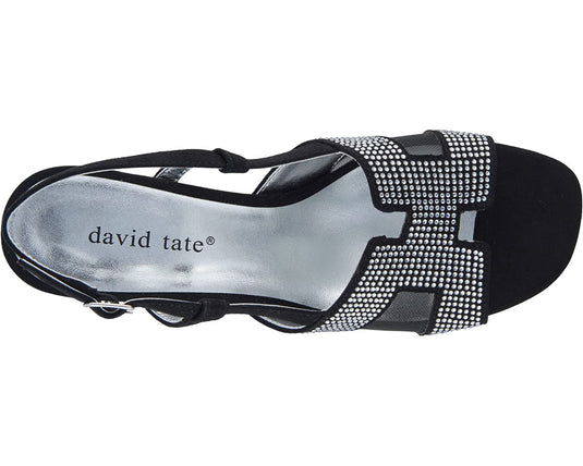 David Tate Women's AMBER Sandals Black Nova Suede David Tate Women's AMBER Sandals Black Nova Suede