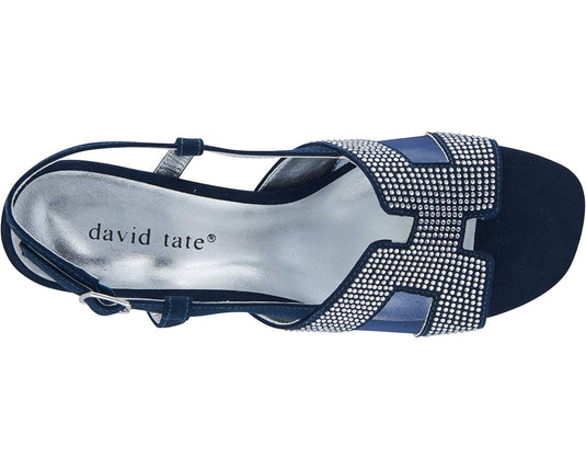 David Tate Women's AMBER Sandals Navy Nova Suede David Tate Women's AMBER Sandals Navy Nova Suede