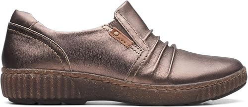 Clarks Women's Magnolia Faye Slip on Shoe Bronze Clarks Women's Magnolia Faye Slip on Shoe Bronze