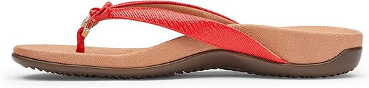 Vionic Women's Bella Toe Post Sandal Cherry Vionic Women's Bella Toe Post Sandal Cherry