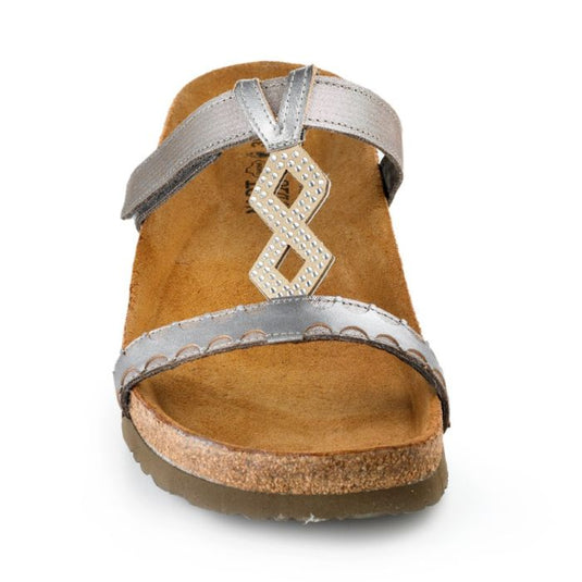 Naot Women's Aspen Sandal Silver Threads/Mirror