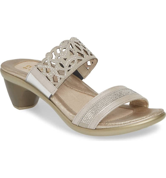 Naot Women's Contempo Slide Sandals Quartz/Beige/Silver Micro/Nubuck Leather Naot Women's Contempo Slide Sandals Quartz/Beige/Silver Micro/Nubuck Leather