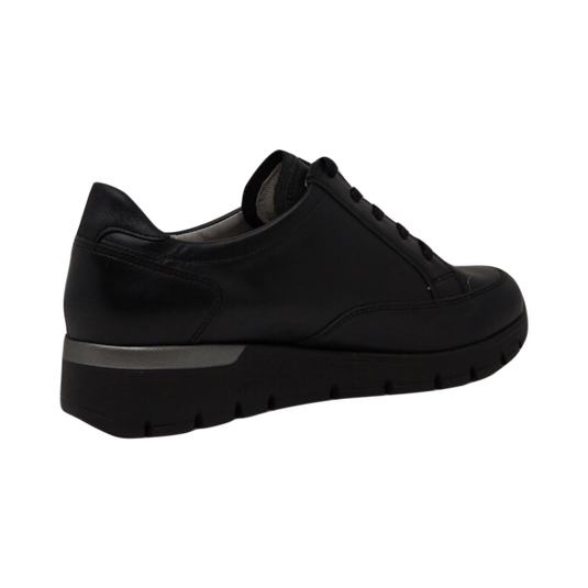 Waldlaufer Women's K-Ramona Sneaker Black Leather Waldlaufer Women's K-Ramona Sneaker Black Leather