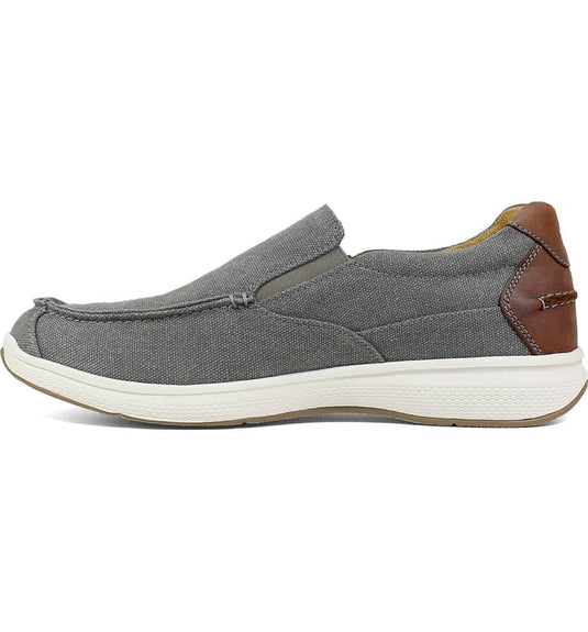 Florsheim Men's Great Lakes Canvas Moc Toe Slip-on Gray