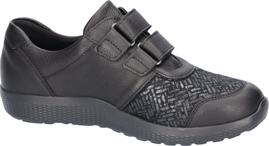 Waldlaufer Women's M-Ira Velcro Sneaker Black Waldlaufer Women's M-Ira Velcro Sneaker Black