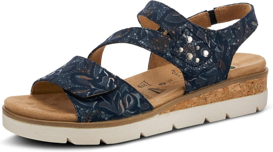 Spring Step Women's Haydennie Slingback Sandal Navy Multi Spring Step Women's Haydennie Slingback Sandal Navy Multi