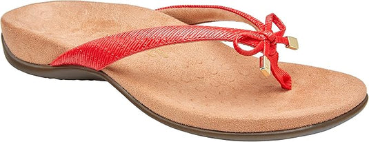 Vionic Women's Bella Toe Post Sandal Cherry Vionic Women's Bella Toe Post Sandal Cherry