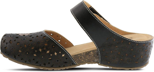 Spring Step L'Artiste Women's Spikey Clog Black Multi