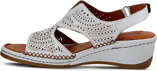 Spring Step Women's Tourner Slingback Sandal White