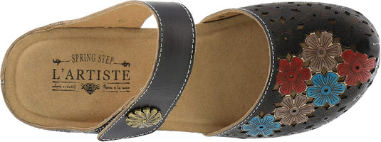 Spring Step L'Artiste Women's Spikey Clog Black Multi Spring Step L'Artiste Women's Spikey Clog Black Multi