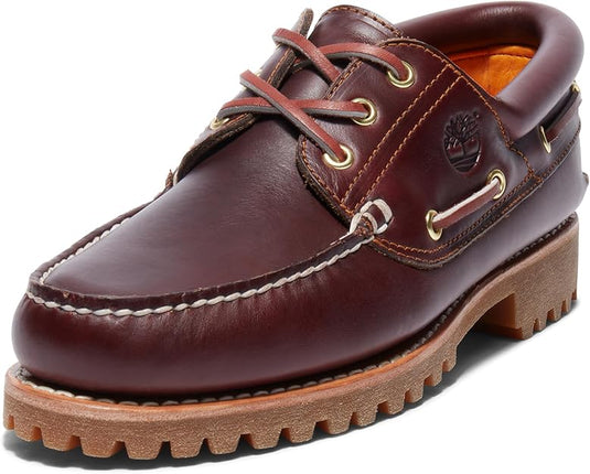 Timberland Men's Authentic 3-Eye Lug Handsewn Boat Shoes Timberland Men's Authentic 3-Eye Lug Handsewn Boat Shoes