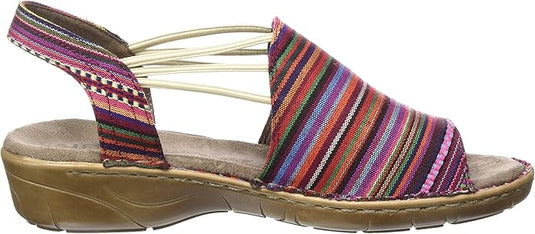 Jenny by Ara Women's Kimmy Sandal Canvas Multi