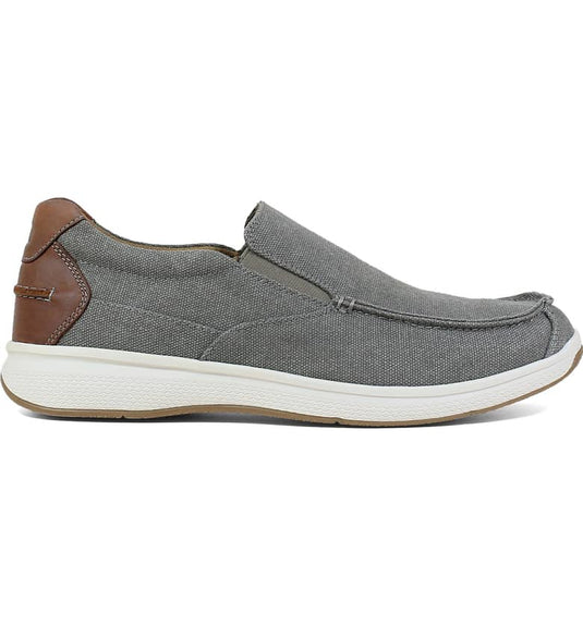 Florsheim Men's Great Lakes Canvas Moc Toe Slip-on Gray Florsheim Men's Great Lakes Canvas Moc Toe Slip-on Gray