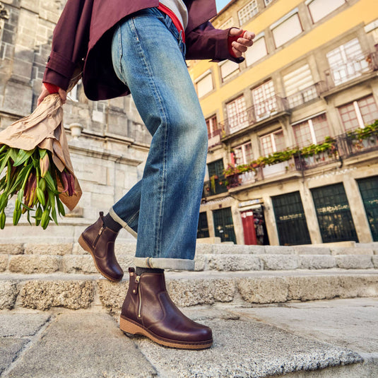 Pikolinos GRANADA Women's casual ankle boots - Caoba Pikolinos GRANADA Women's casual ankle boots - Caoba