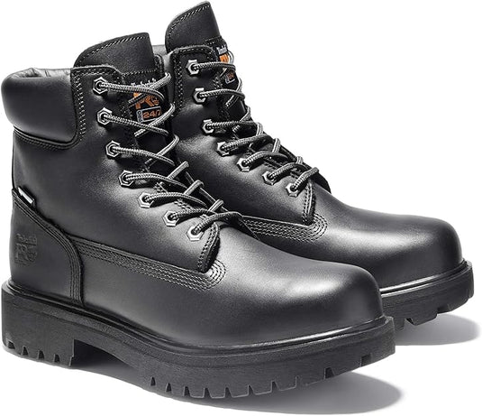 Timberland Men's Pro Direct Attach 6" Steel Toe Boots Black Timberland Men's Pro Direct Attach 6" Steel Toe Boots Black