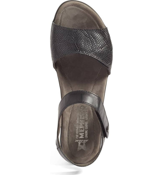 Mephisto Women's Pattie Flat Sandals Black Mephisto Women's Pattie Flat Sandals Black