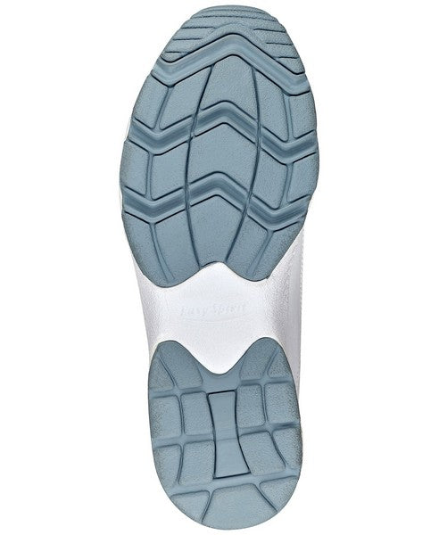 Easy Spirit Women's Romy Walking Shoes White/Light Blue Leather Easy Spirit Women's Romy Walking Shoes White/Light Blue Leather