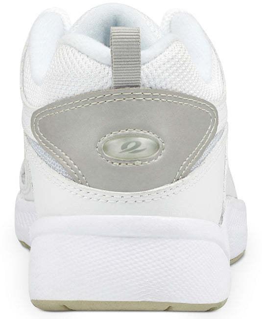 Easy Spirit Women's Romy Walking Shoes White/Grey Leather Easy Spirit Women's Romy Walking Shoes White/Grey Leather