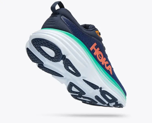 Hoka One One Women's Bondi 8 Sneaker Outer Space/Bellwether Blue