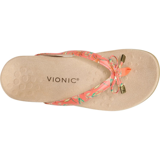Vionic Women's Bella Toe Post Sandals PapayaTropical Vionic Women's Bella Toe Post Sandals PapayaTropical