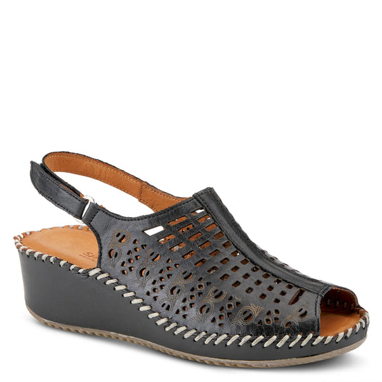 SPRING STEP WOMEN'S BOHEMIANISH SANDAL BLACK SPRING STEP WOMEN'S BOHEMIANISH SANDAL BLACK