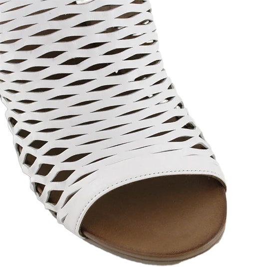 Bueno Women's Lacey Sling-Back Sandals White Bueno Women's Lacey Sling-Back Sandals White