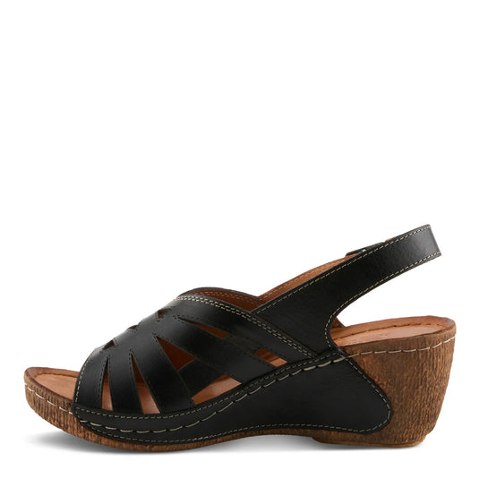SPRING STEP WOMEN'S CATHY SANDALS BLACK SPRING STEP WOMEN'S CATHY SANDALS BLACK