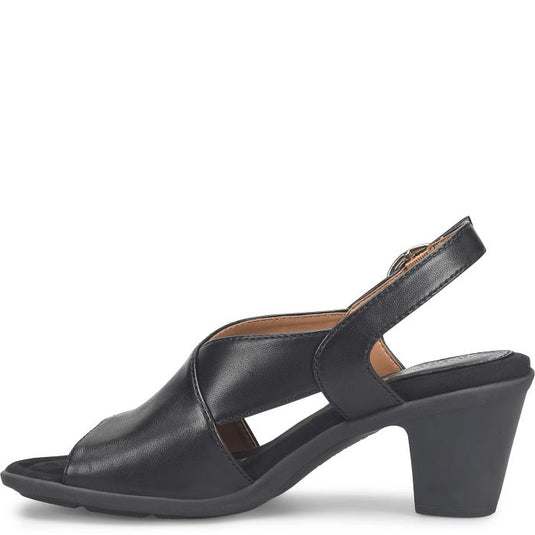 Comfortiva Women's Katara Back Strap Sandal Black