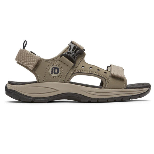 Dunham Men's Nolan Water Friendly Adjustable Sandals Taupe Dunham Men's Nolan Water Friendly Adjustable Sandals Taupe