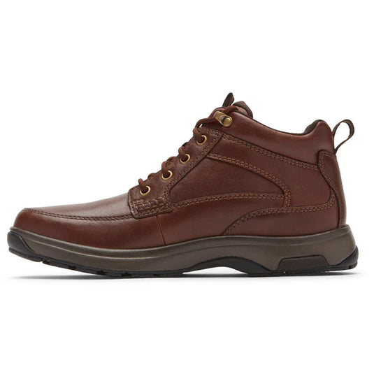Dunham Men's 8000 Mid Boot – Waterproof Leather Brown