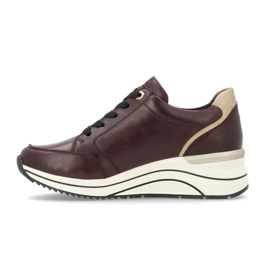Remonte Women's Eleni Sneaker Cerise/Ginger Gold