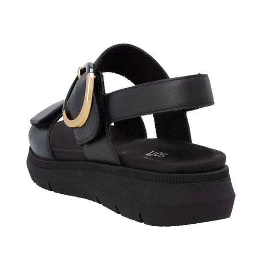 Remonte By Rieker Jocelyn D2K50 Wedge Sandal Black Remonte By Rieker Jocelyn D2K50 Wedge Sandal Black