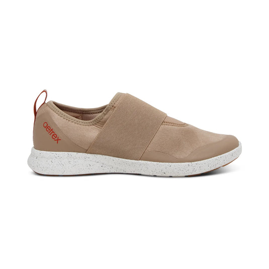 Aetrex Women's Demi Slip On Sneaker - Taupe Aetrex Women's Demi Slip On Sneaker - Taupe