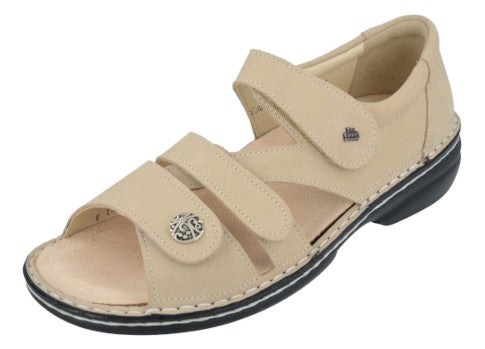 Finn Comfort Women's biella Sandal Ivory Nubuck Finn Comfort Women's biella Sandal Ivory Nubuck