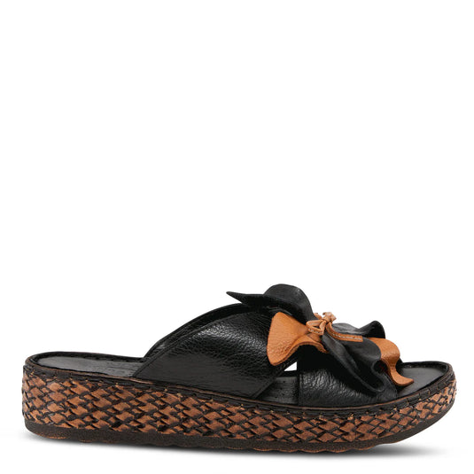 SPRING STEP HILARY SLIDE SANDALS BLACK SPRING STEP HILARY SLIDE SANDALS BLACK