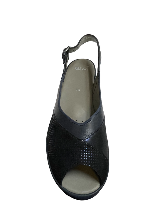Ara Women's Ruegen-CAL Slingback Sandal Navy Ara Women's Ruegen-CAL Slingback Sandal Navy