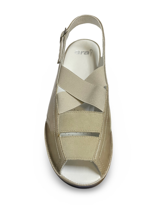 Ara Women's Rumor Slingback Sandal Cotton Patent Ara Women's Rumor Slingback Sandal Cotton Patent