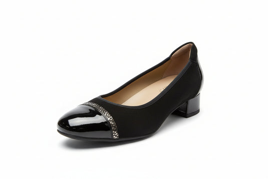 Piesanto Women's 210533 Dress Shoe Black Suede