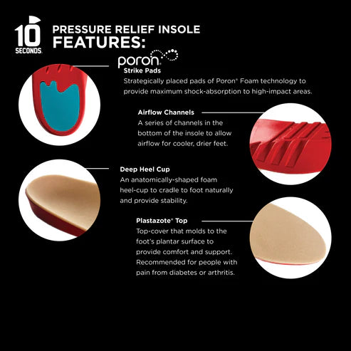 10 Seconds ® Pressure Relief Insoles | Neutral 10 Seconds ® Pressure Relief Insoles | Neutral