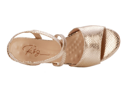 Ros Hommerson LIZA - Gold Snake Print Leather Ros Hommerson LIZA - Gold Snake Print Leather