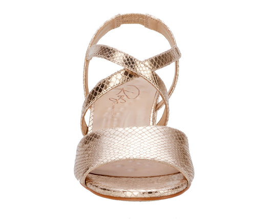 Ros Hommerson LIZA - Gold Snake Print Leather Ros Hommerson LIZA - Gold Snake Print Leather