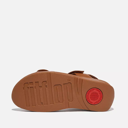 Fitflop Women's LULU Adjustable Leather Sandals Light Tan
