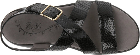 SAS Women's Laguna Strap Sandal Weave Nero SAS Women's Laguna Strap Sandal Weave Nero