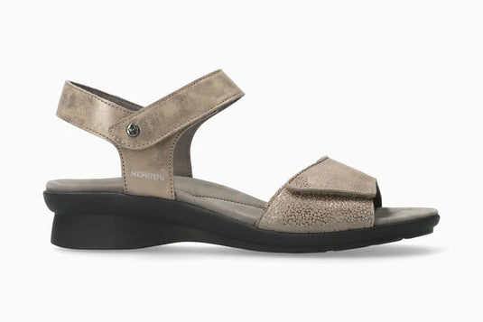 Mephisto Women's Pattie Flat Sandals Dark Taupe Mephisto Women's Pattie Flat Sandals Dark Taupe