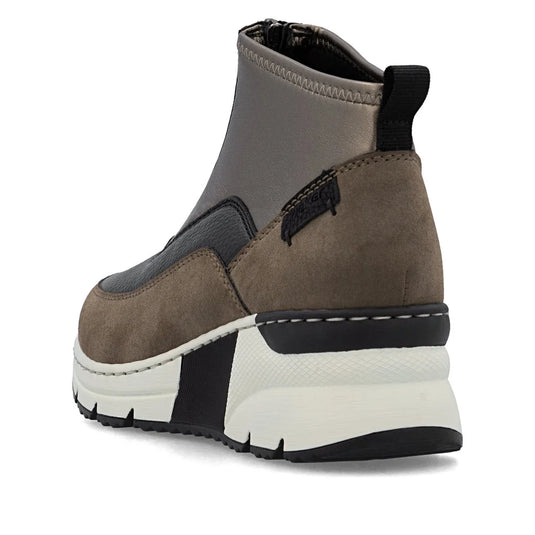 Rieker Women's Kitty N6352 Wedge Bootie Brown Rieker Women's Kitty N6352 Wedge Bootie Brown