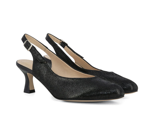 Piesanto Women's 230230 Slingback Kit Pump Black Material Piesanto Women's 230230 Slingback Kit Pump Black Material
