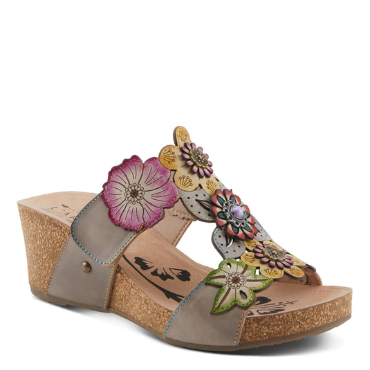 Spring Step L'ARTISTE PRETTYPETALS SANDALS Grey Multi Spring Step L'ARTISTE PRETTYPETALS SANDALS Grey Multi