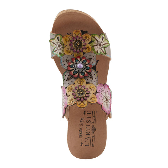 Spring Step L'ARTISTE PRETTYPETALS SANDALS Grey Multi Spring Step L'ARTISTE PRETTYPETALS SANDALS Grey Multi