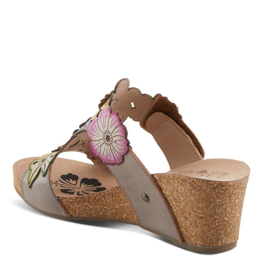 Spring Step L'ARTISTE PRETTYPETALS SANDALS Grey Multi Spring Step L'ARTISTE PRETTYPETALS SANDALS Grey Multi