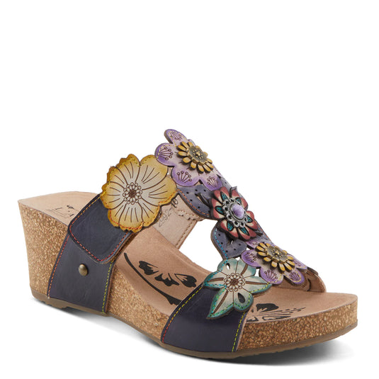 Spring Step L'ARTISTE PRETTYPETALS SANDALS Navy Multi Spring Step L'ARTISTE PRETTYPETALS SANDALS Navy Multi